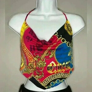 Weaver Colorful Halter Top (490)